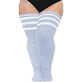 Abodhu Plus Size Thigh High Socks for Thick Thighs Women- Extra Long Widened Extra Long Thick Knit