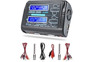 AORIKA LiPo Battery Charger Dual RC LiPo AC150W DC240W 10A C240 Balance Battery Chargers Discharger for 1-6S LiPo Li-ion Life LiHV 1-15S NiCd NiMH PB Smart Battery RC Car