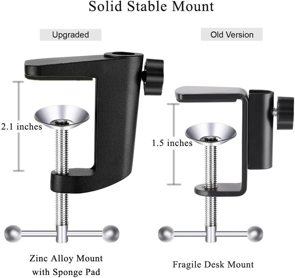 Tencro Webcam Stand Desktop Scissor Arm Holder Camera Desk Clamp Mount for Logitech Webcam C922 C930e C930 C920 C615 - Image 4