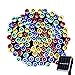 WishWorld 200LED Outdoor Solar Christmas String Lights, 72ft 8Mode Waterproof Fairy Lights Decorative Lighting for Garden, Party, Lawn and Xmas Tree Decorations(Multi Color)