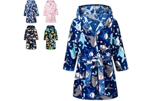 Kids Bathrobes Toddler Cartoon Animal Robes Boys Sleepwear Girls Children Pajamas 2-9 years