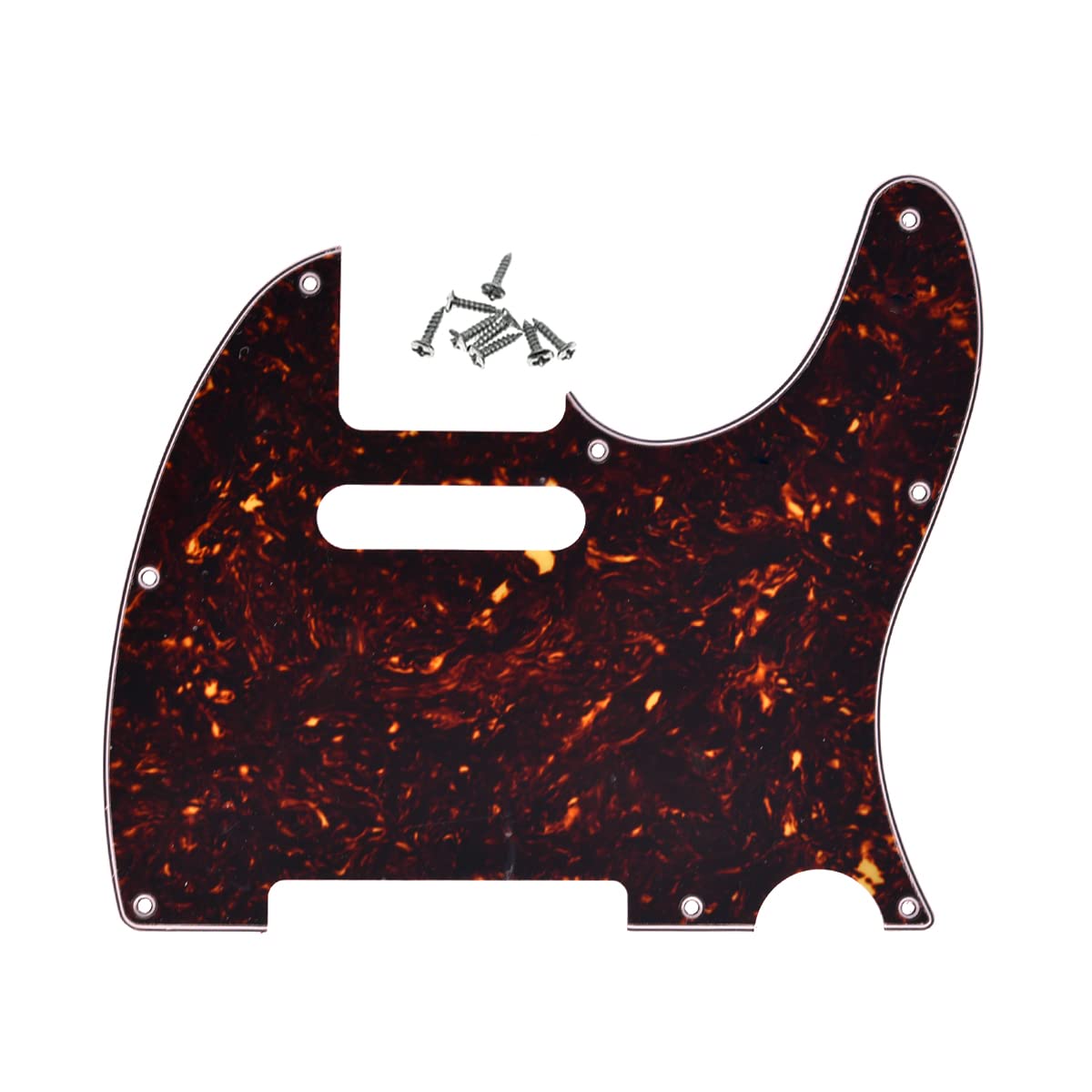 Photo 1 of KAISH 8 Hole Tele Style Pickguard Guitar Pick Guard Scratch Plate for Telecaster/Tele Dark Tortoise