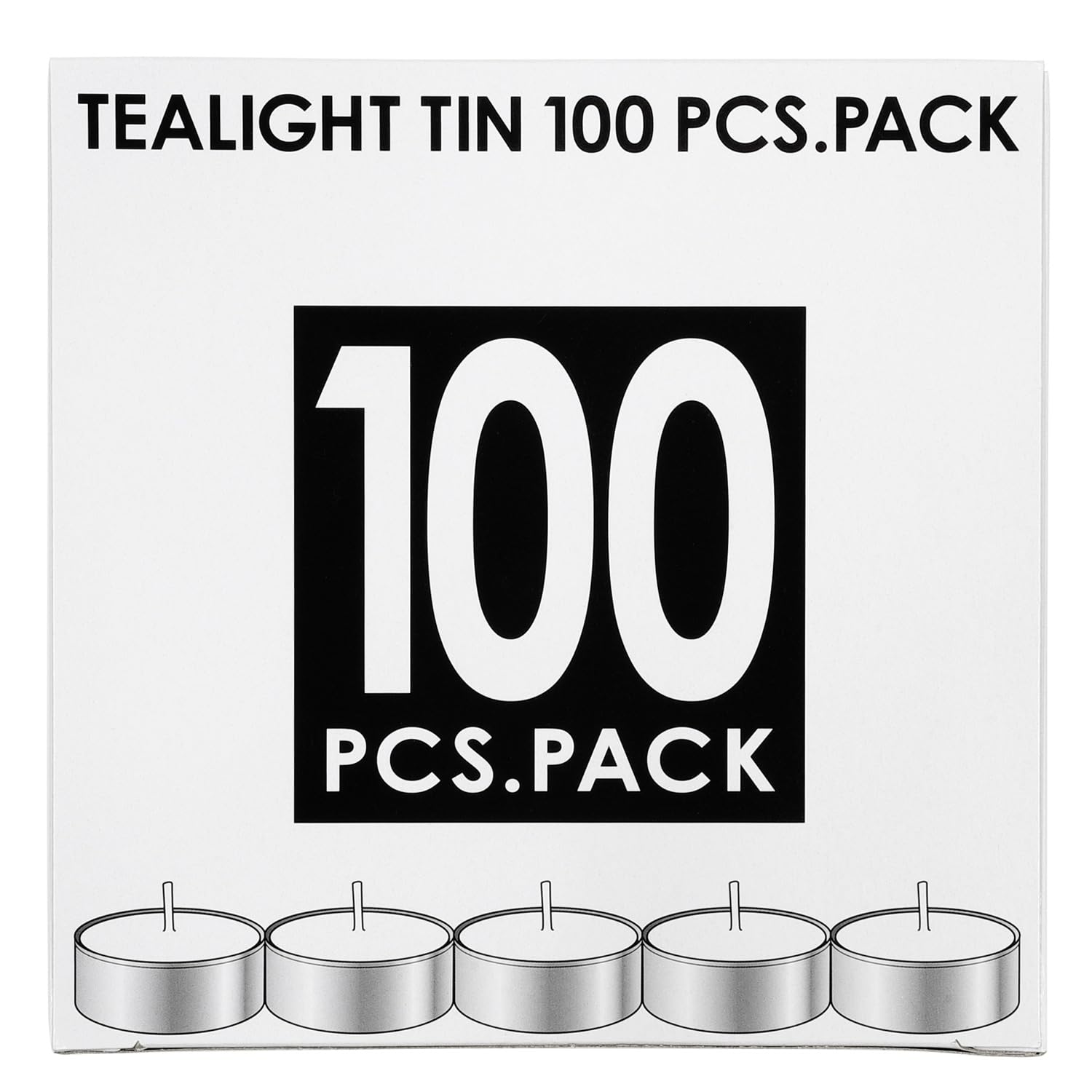 カメヤマ ティーライトティン 100個入 (ローソク キャンドル)商品画像
