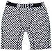 Mens Crisp Boxers Checker Underwear Briefs White