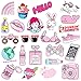 PPOGOO Stickers for Water Bottles, 50 Pcs,Vsco Girl Stickers, Decals Laptop, Waterproof Vinyl, Aesthetic,Trendy Stickers for Teens
