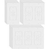 Taicols 20 Pcs Wall Insulation Gasket Rectangle Weatherproof Gasket Sealer Energy Saving Outlet Insulation Tondiamo Wall Plat