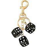 VITITRAN Dice Keychain, Cute Dice Bag Charm, Cool Lucky Bulk Purse Accessory Gift for Men Women Car Backpack Handbag