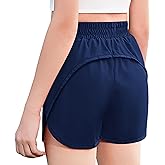 Zaclotre Girls Athletic Shorts with Zipper Pockets 2 in 1 Kid Workout Running Volleyball Soccer Shorts with Liner