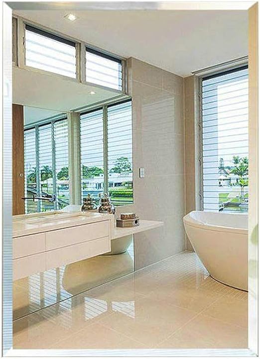 Bathroom Wall Mirror Frameless Rectangle Wall Mirror Polished Vanity Mirror For Bathroom Bedroom Flush Mount Bathroom Mirror Amazon Ca Home Kitchen