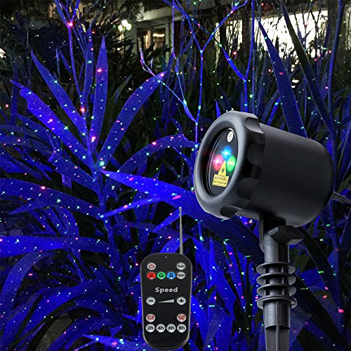 Poeland Garden Lights Outdoor Star Projector Static Firefly with Led