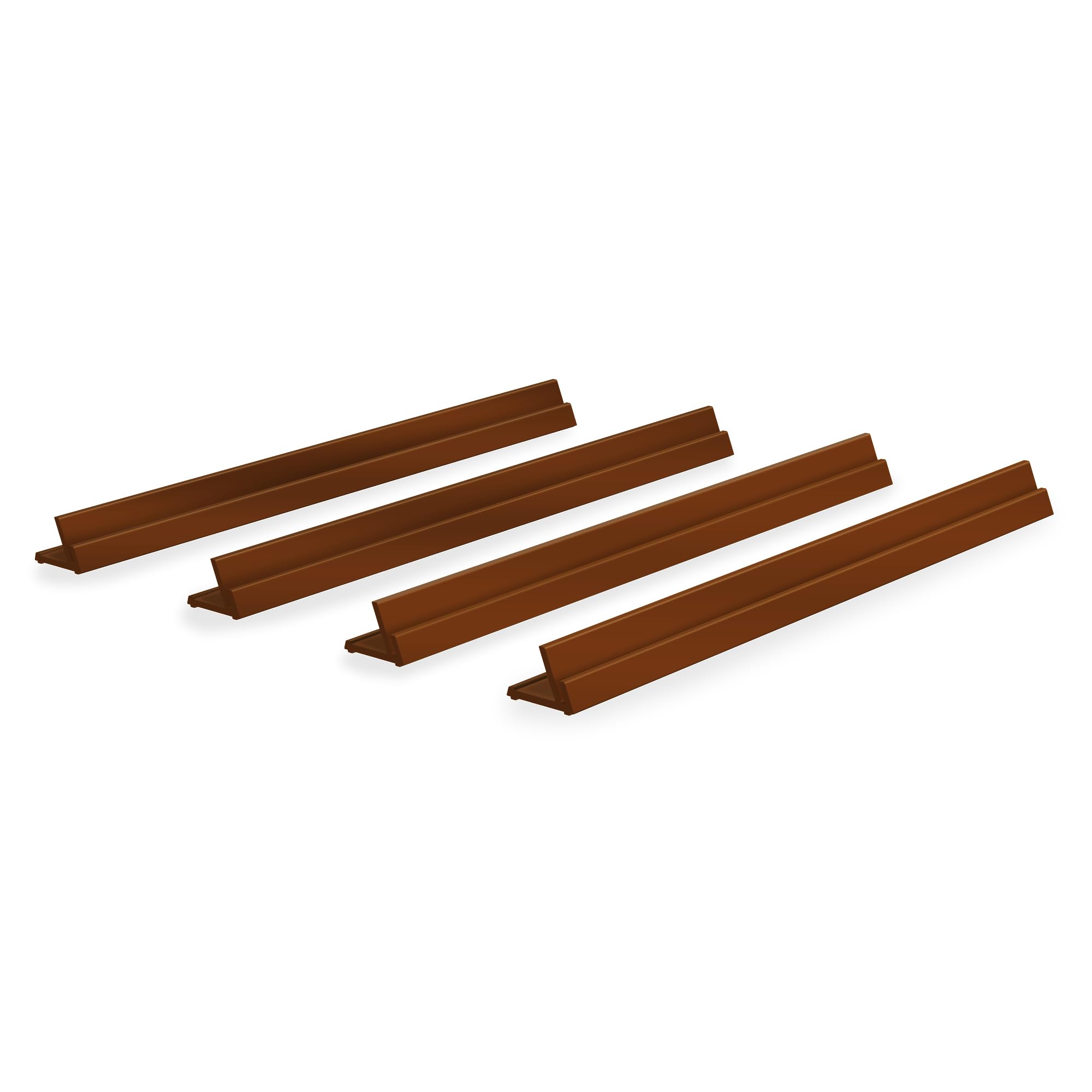 olnamo Hands Free Card Holder Stand, Non-Slip, 4 pieces, 13.4 Inches (34 cm), Made in Japan, for Card Games, Lightweight, TCG, (Dark Brown)