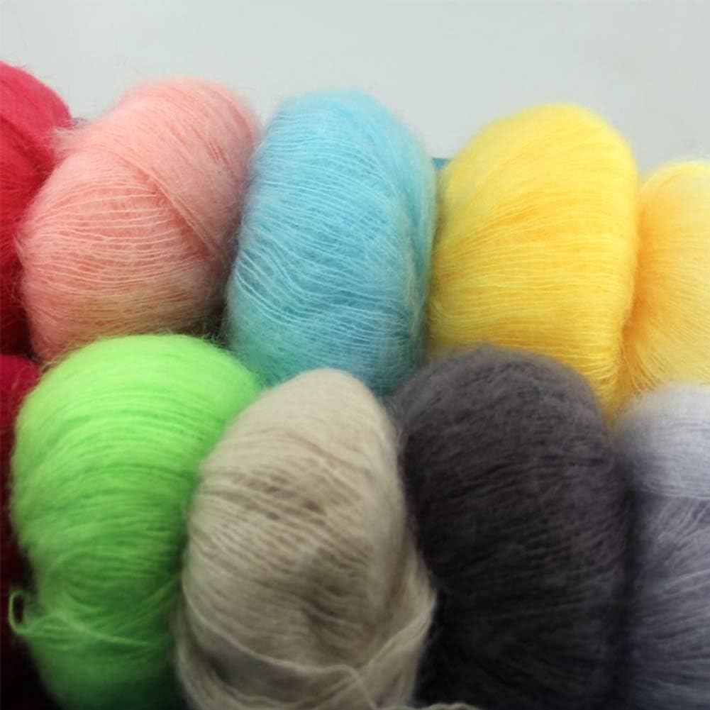 Fil à tricoter en laine Mohair 25g de fils de pelote de laine tricotés