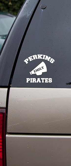 Amazon Co Jp Cheerleaderパーソナライズ名前ビニールデカール車ステッカー学校応援チーム ホーム キッチン