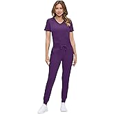 Natural Uniforms Womens Ultra-Soft Luxe Stretch Jogger Scrub Set with Regular and Petite Sizes