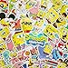 100 PCS Spongebob Squarepants Stickers Cartoon Waterproof Stickers Car Laptop Helmet Luggage Vintage Skateboard Wall Decor Gift for Kids