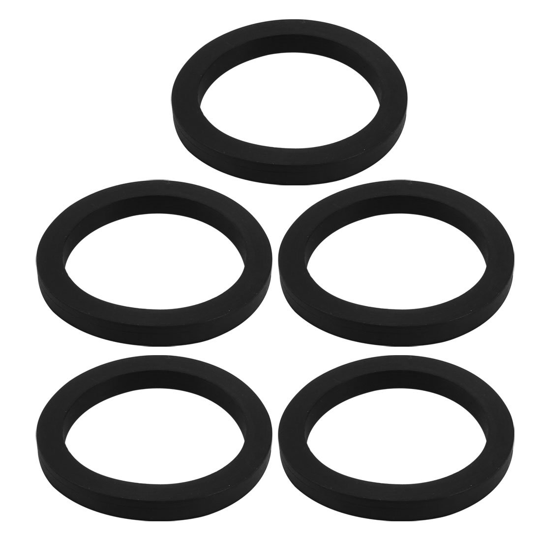 sourcing map 5Pcs 35mm x 45mm x 5mm Rubber Oil Sealing O-Rings Washer Gasket Black