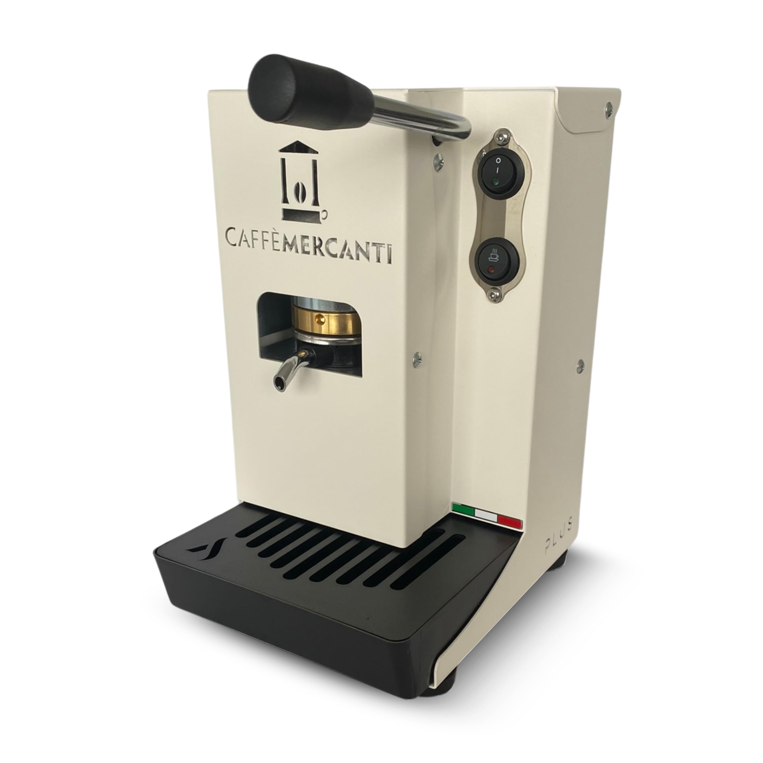 Photo 1 of Caffe Mercanti ESE Pod Espresso Machine, 44mm, Single-Serve Coffee Maker, 15 Bar, White