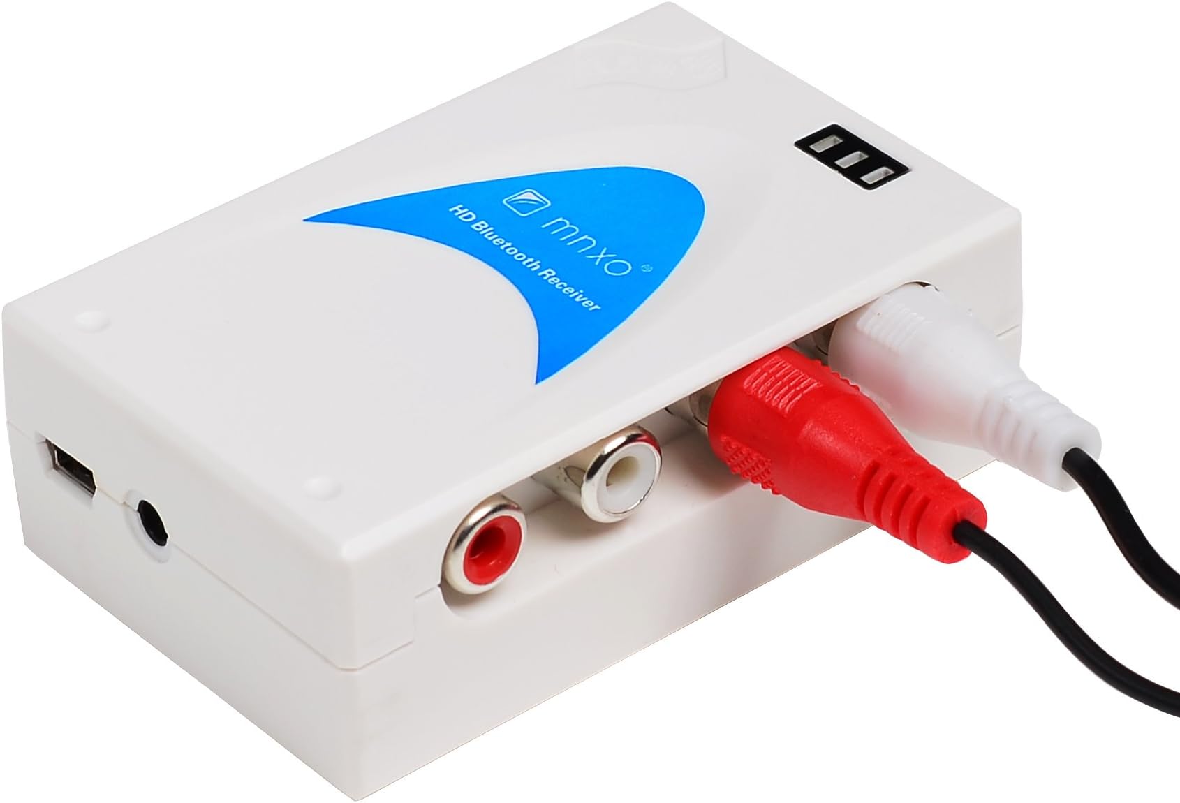 Mnxo Bluetooth Receiver Audio Wireless with Internal Rechargeable Battery for Car or Domestic Use