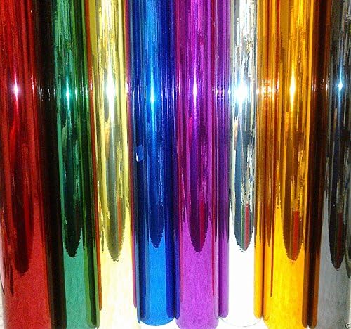 A4 Sheet Polished Chrome Effect Self Adhesive Sign Vinyl Sticky Back Plastic, Colour Plum