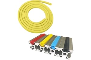 COCOPHIE C 10Meters T Slot Aluminum Profile Flat Seal Slot Cover,Dust Protection Soft Cover Seal Strip for 2020 Series/1010 Series 6mm Slot Aluminum Extrustion Profile