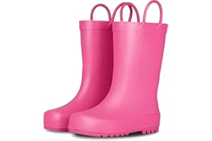 LONECONE Lone Cone Premium Natural Rubber Rain Boots for Toddlers and Kids with Solid Design