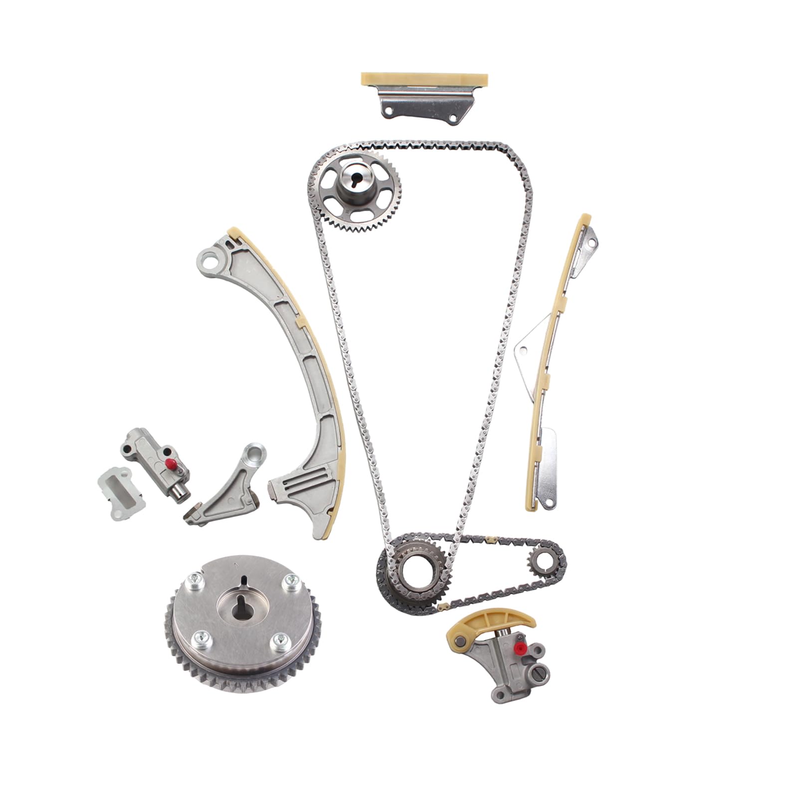 Photo 1 of AUCERAMIC 14401-5A2-A02 14310-5A2-A01 Timing Chain Kit with Camshaft Sprocket Fits for 2013-2019 Honda Accord CR-V for 2015-2020 Acura ILX TLX K24W1 K24W7 2.4L L4 DOHC 144015A2A02 143105A2A01