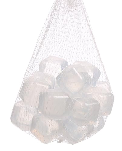 HOFA Reusable Smooth Plastic Ice Cubes White