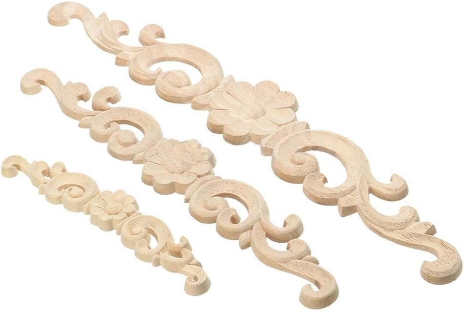 Mosichi Wood Carved Corner Onlay Applique European Style Door Furniture Cabinet Decor 1Pcs 274cm