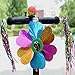 5 PCS Bike Handlebar Pinwheel Scooter Bell Ring Mirror Flower Pinwheel Star Handlebar Streamers Colour Ribbons Grips Sparkle Tassel Bike Carrier Partsthumb 1