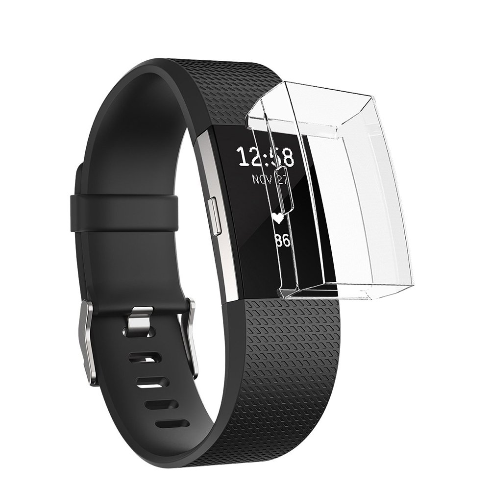 Sun studio Fitbit Charge 2 Schutz, TPU Weich Stoßfest Anti-Kratz Fitbit Schutzhülle Ersatz Protection Zübehor Fitbit Charge 2 Schutz