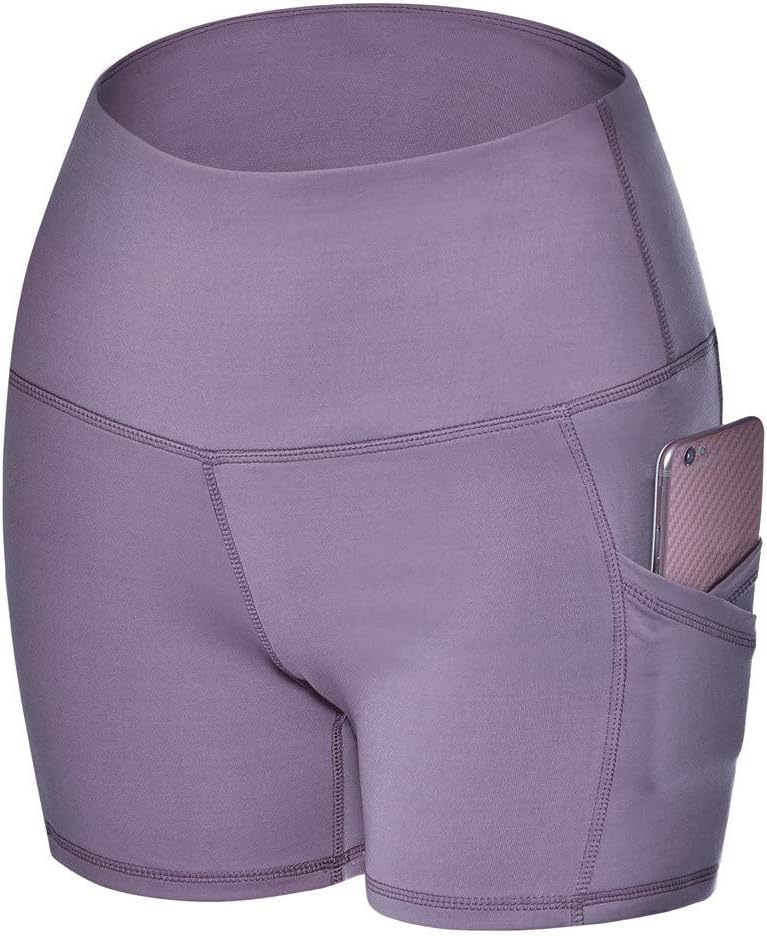 EERTX Women High Waist Yoga Leggings Fitness Tights Power Stretch Workout, Yoga Pants Side Cell Phone Pockets Sports Shorts Leggings Pants