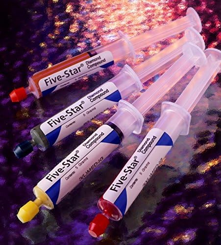 0.5 micron Gray Engis Five-Star Premium Diamond Compound, Oil and Water Soluble, Medium Diamond Concentration, 18 Gram Syringe