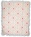 Mila Coral and Blue Floral Patchwork 4 Piece Baby Girl Crib Bedding by Peanut Shell
