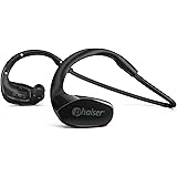 Phaiser FlexCore Gen-5 Bluetooth Headphones, Wireless Earbuds Stereo Earphones for Running with Mic, Sweatproof, Blackout