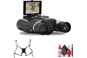 Minolta 12x32 Digital Binoculars - 4K UHD Video Camera, 48MP Photo Capture, 8X Digital Zoom, IPS Anti-Glare Screen, Fog-Resis