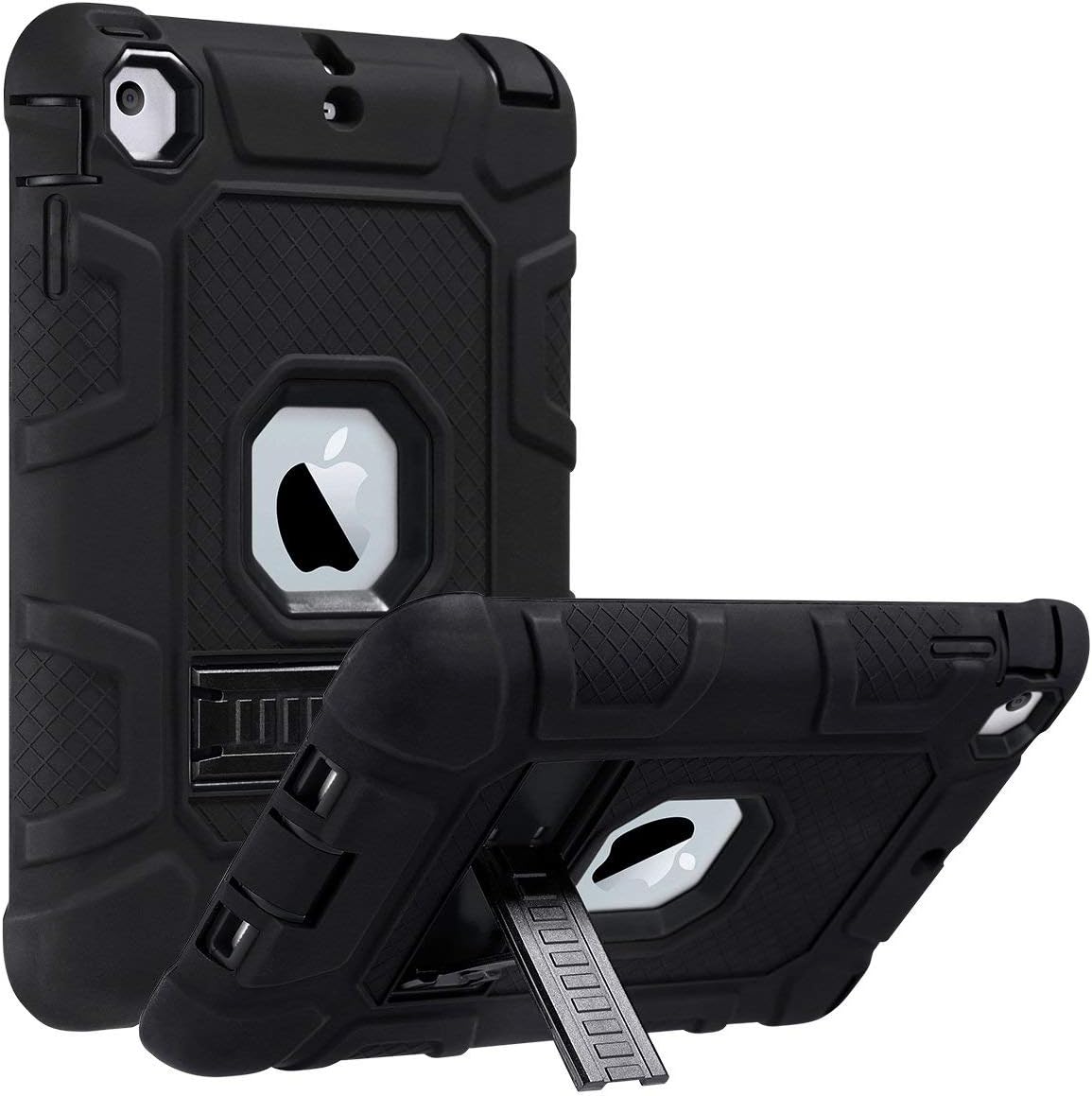 ULAK iPad Mini 1 2 3 Case, iPad Mini Shockproof Protective Case Cover with Stand for Apple iPad Mini 1/2/3 - Black