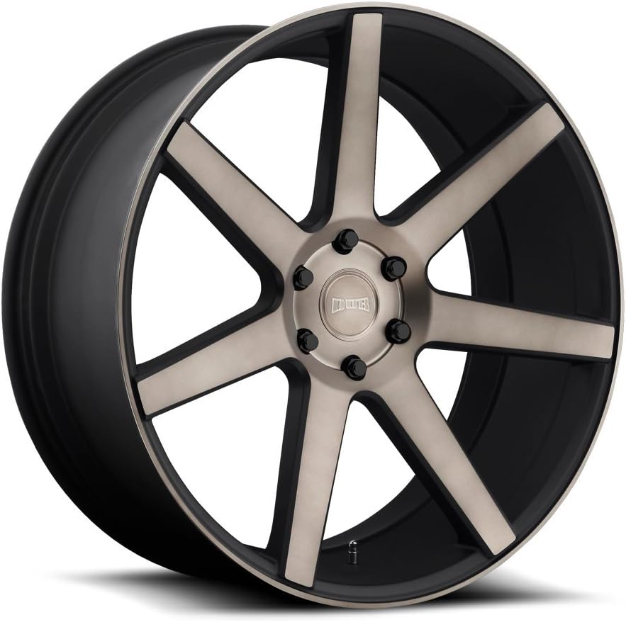 DUB Future MBD-Matte BLK MACH Wheel with Painted (20 x 9.5 inches /6 x 139 mm, 30 mm Offset)