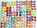 yagopet 60pcs/30pairs New Dog Hair Bows Topknot Small Bowknot with Rubber Bands Pet Grooming Products Mix Colors Varies Patterns Pet Hair Bows Dog Hair Accessories