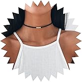 Yheakne Vintage Suede Choker Necklace Gold Bead Velvet Collar Necklace Black Velvet Leather Necklace Boho Black Bead Choker Necklace Jewelry for Women