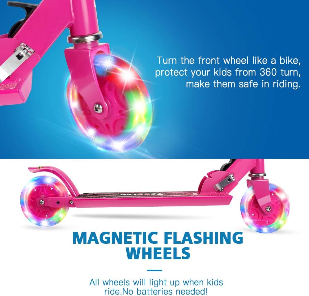light up scooter 2 wheel
