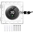 Young Dance Thermostat Lock Box with Key Thermostat Cover Universal Thermostat Lock Box Clear Small Thermostat Guard for Wall Thermostats for All Type Nest Thermostat 4.72''*4.53''*1.97'' or Smaller
