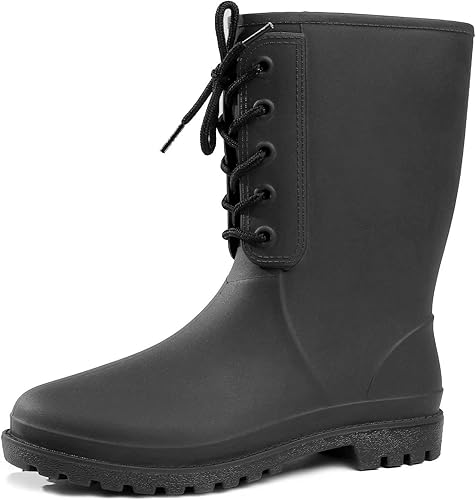 steel toe rubber boots wide calf