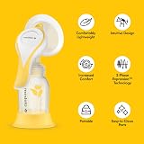 Medela Harmony Manual Breast Pump with PersonalFit Flex Shield M 150 ml bottle view 3