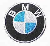 1 X BMW Logo MOTOR AUTO sew iron on Patch Badge Embroidery 7.5x7.5 cm 3
