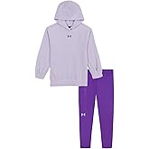 Under Armour Girls' 2-piece Sweatshirt and Leggings Outfit Set, Salt Purple, 5