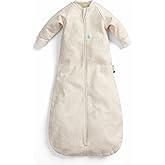 ergoPouch Jersey Sleeping Bag 3.5 TOG – Arms-Out Baby Sleep Sack, Ideal Transition from Swaddling, Slim Fit Keeps Baby Secure & Comfortable, Soft Breathable Fabric (3–12 Months, Oatmeal Marle)
