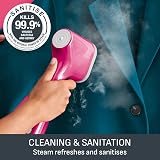 Tefal Pure Pop Slim Handheld Clothes Steamer Pink DT2023 70ml view 9