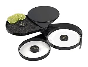 Greenco 3 Tier Bar Glass Rimmer for Margarita and Cocktail