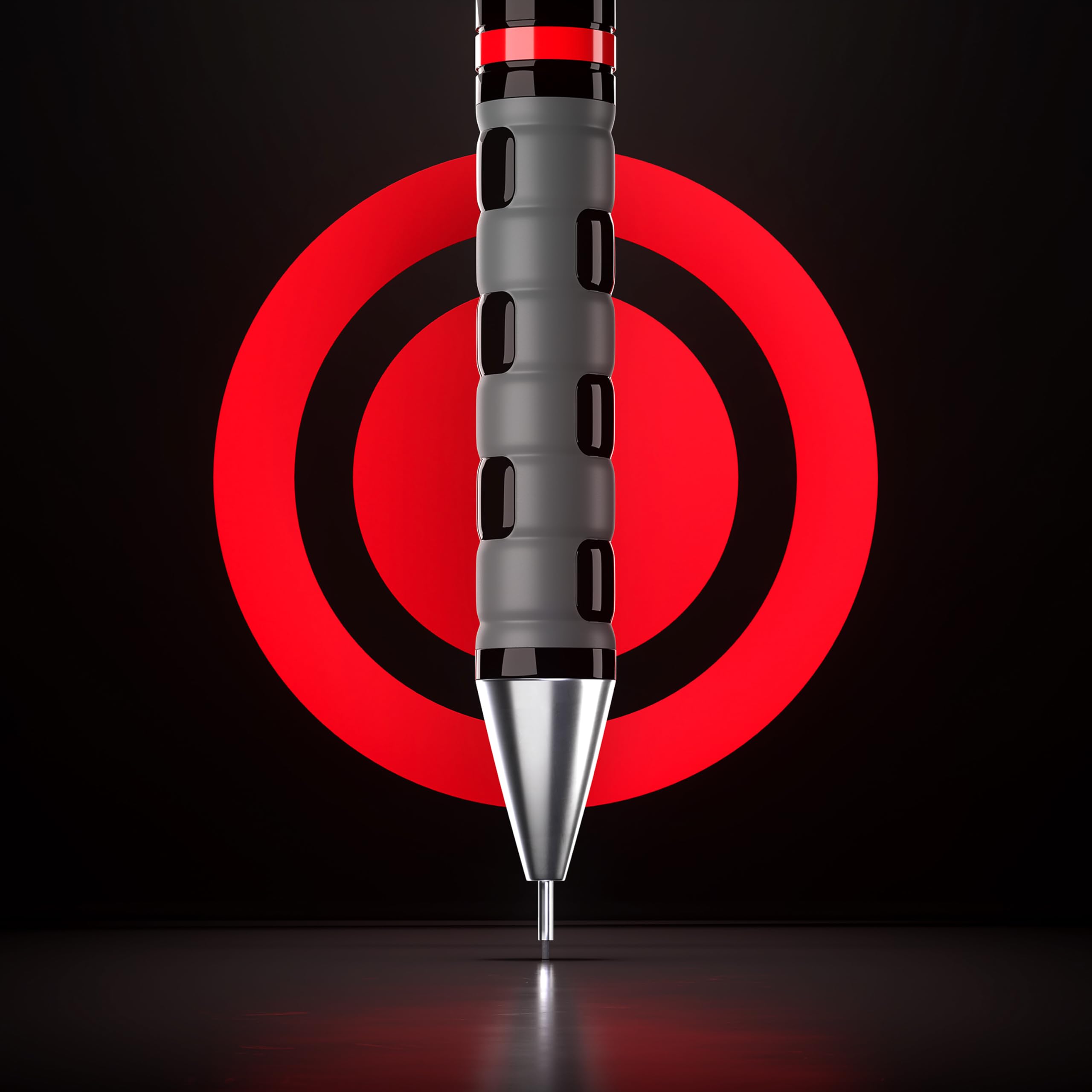 rOtring Tikky Set aus FeinminenstiftKugelschreiberRadierer und Ersatzminen | Bleistift mit HB-Mine0,5 mm | Schreibgerät mit mittelgroßer Spitze | Schwarz | Leicht mit gummierter Griffzone 5