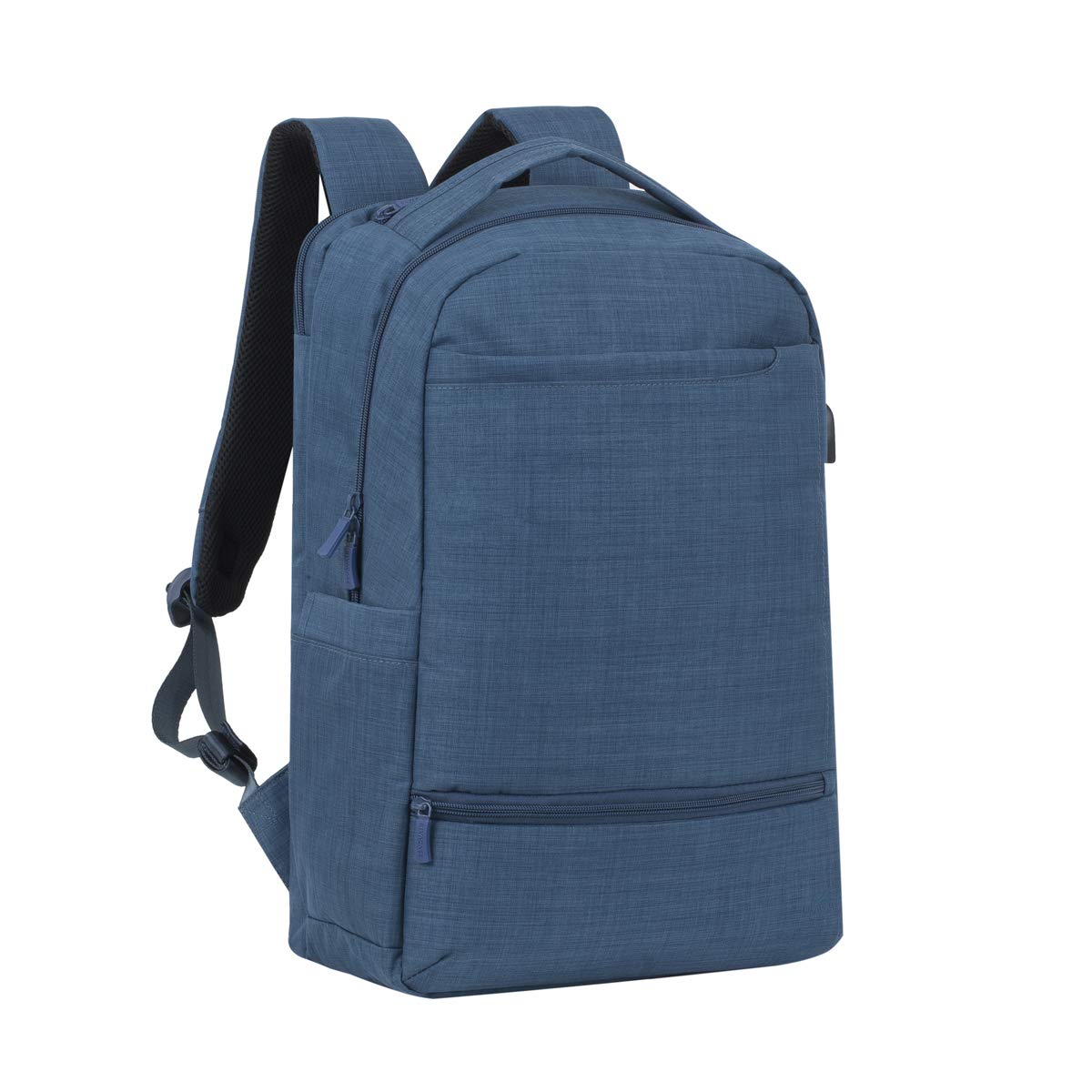 RivaCase Blue Biscayne Series Smart Backpack for 17.3 inch Laptop